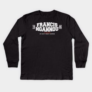 Francis Ngannou Kids Long Sleeve T-Shirt